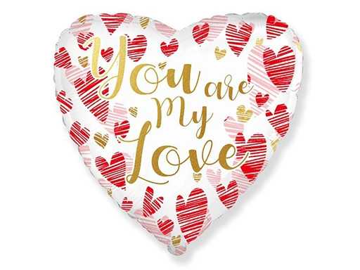 ШАР СЕРДЦЕ YOU ARE MY LOVE СЕРДЦА